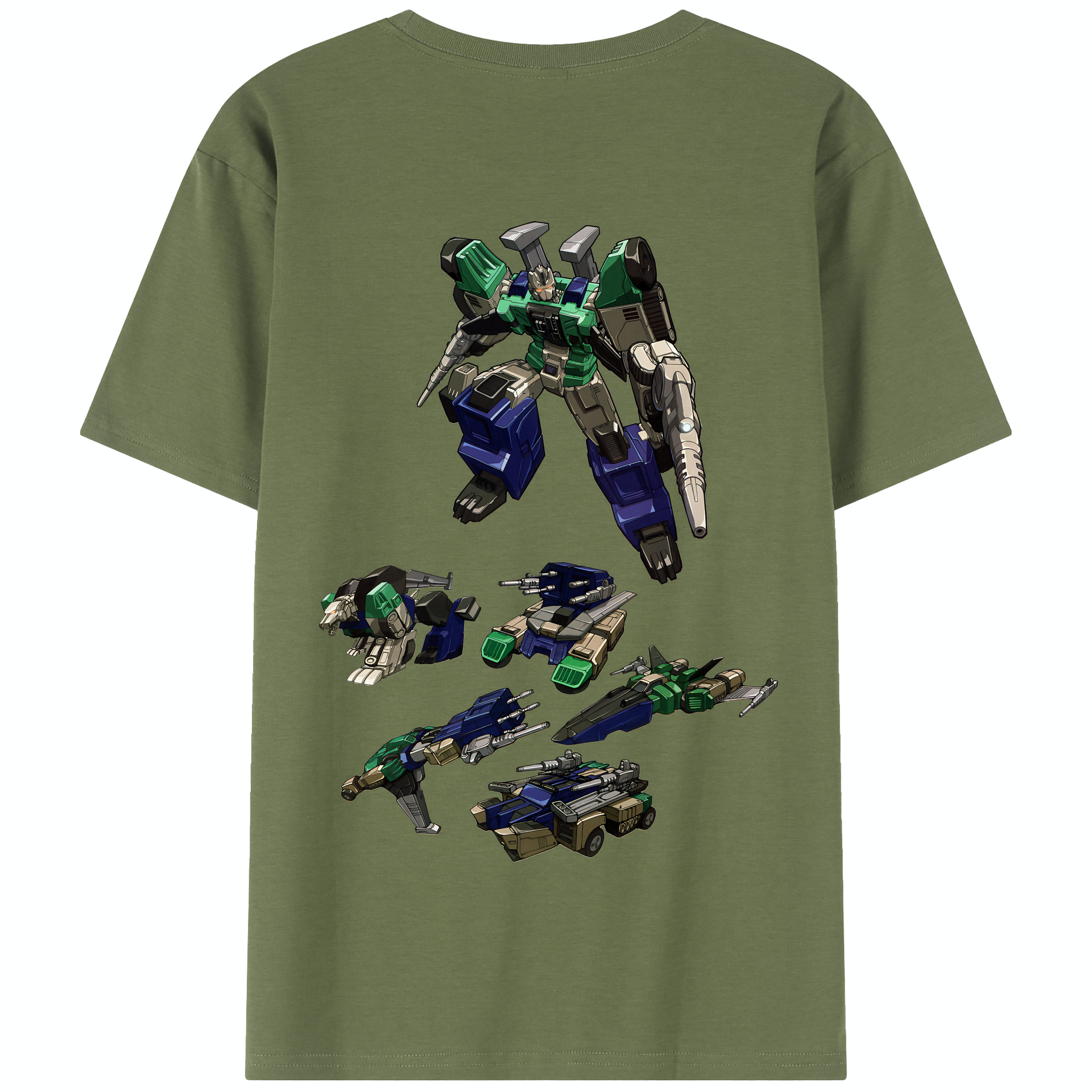 （画像用） Transformers トランスフォーマー 綿100％半袖Tシャツ（背面プリント）